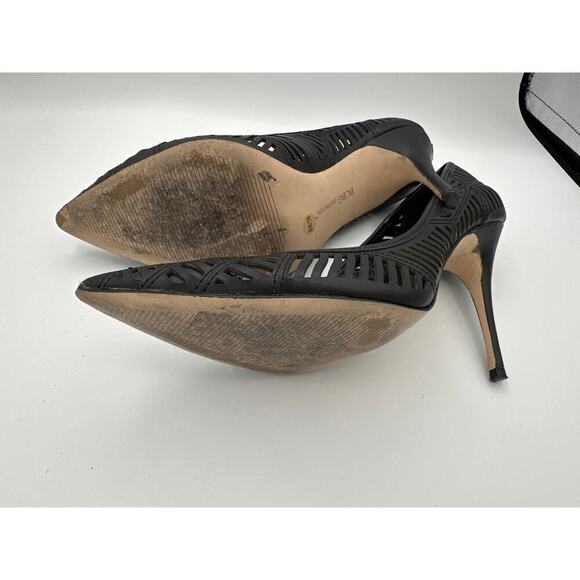 BCBGEneration Ovation Stiletto Cutout Black Pointy Toe Heels Size 8 - Picture 4 of 4